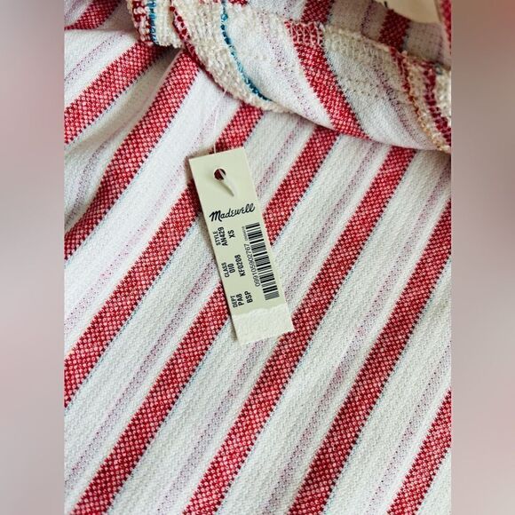 Madewell NWT Bouclé Stripe Cross-Back Tank Top Size XSmall style number AN429 - Picture 4 of 7